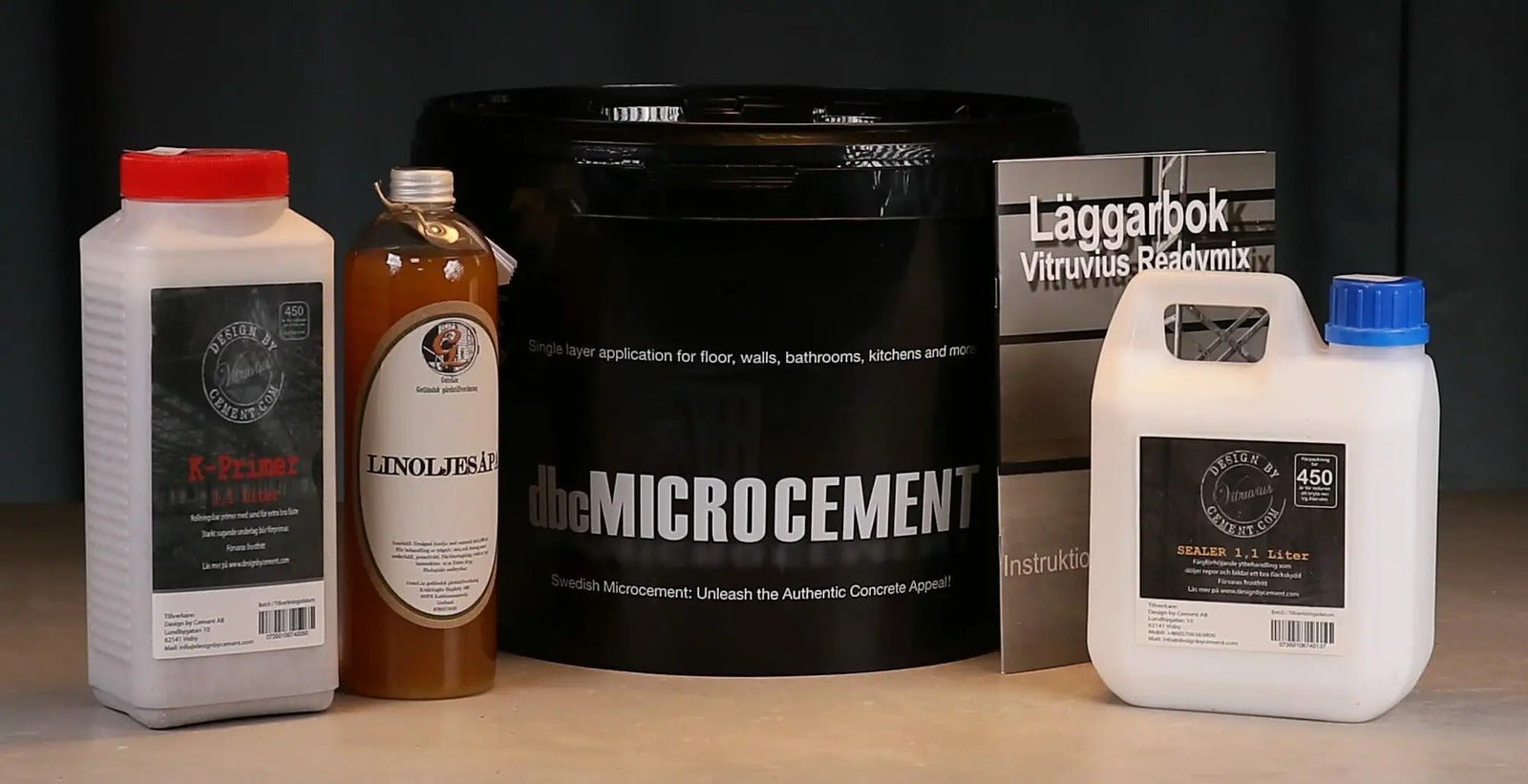 Komplett golvpaket för microcement med alla material