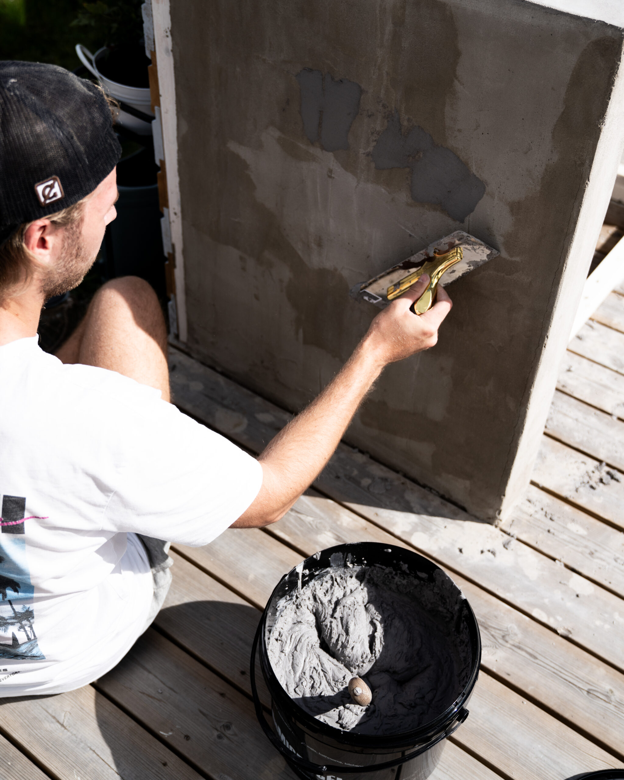 lägger microcement i utekök i göteborg
