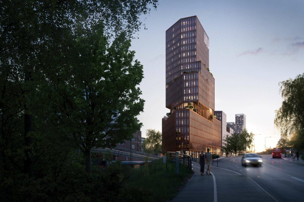 Sickla stationshus. 800m2 Microcement från Designbycement