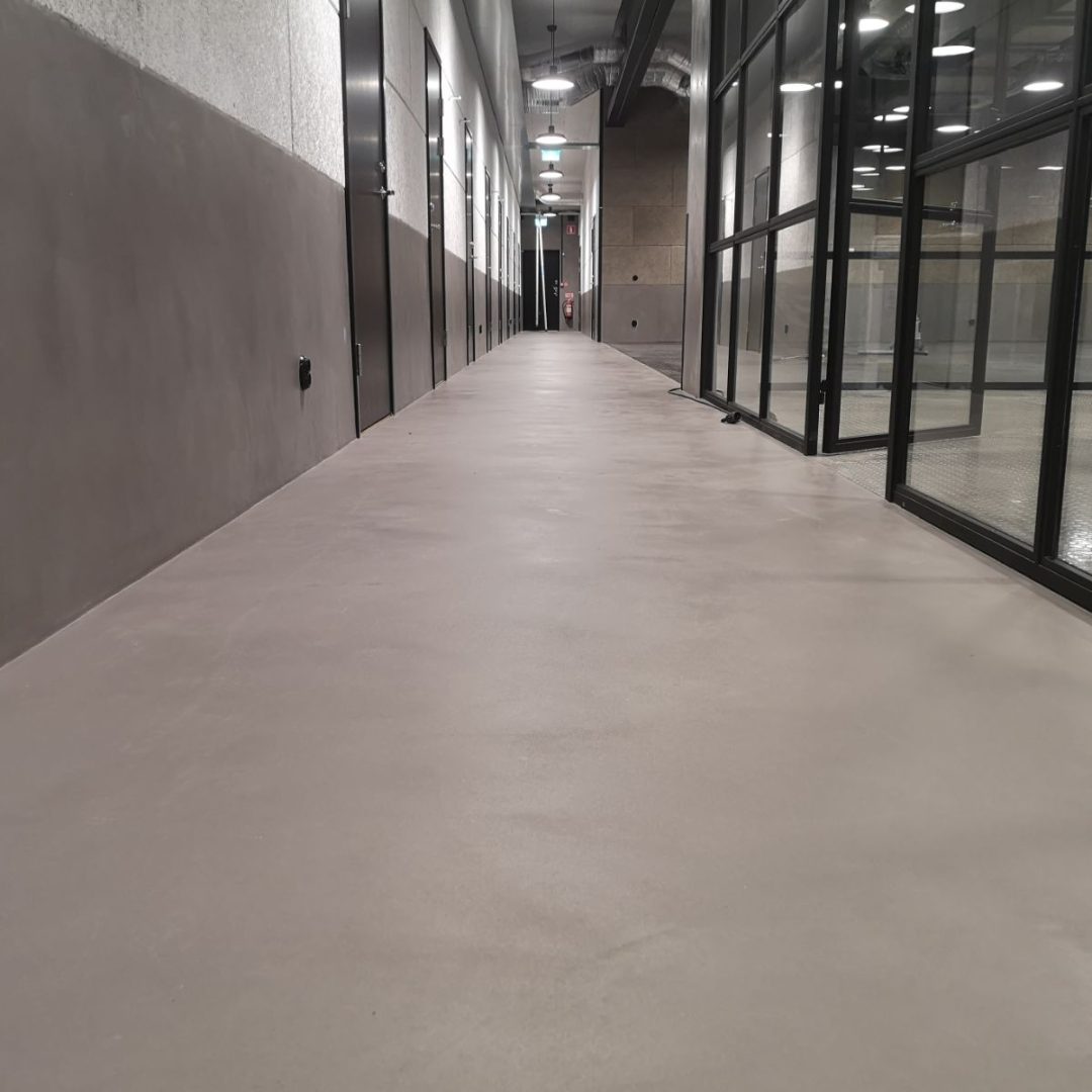 microcementgolv i gym i Göteborg